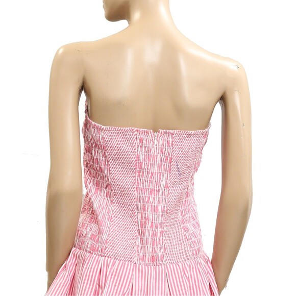 Anthropologie Celandine Strapless Drop-Waist Mini Romper Striped Tube M 282160 - Picture 7 of 7
